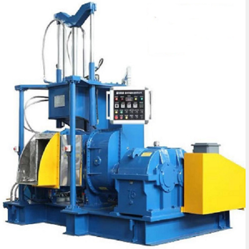 Automatic Hydraulic Rubber Dispersion Kneader Machine - 450 Kg/hr Capacity 342x214x280 cm Dimensions | PLC Control System Water Cooling Pressurized Sealed Chamber