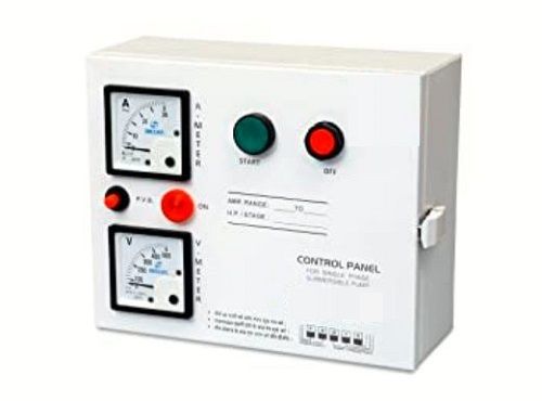 Pvc 50 Hertz 1 Hp Single Phase Paint Coated Mild Steel Submersible Pump Control Panel