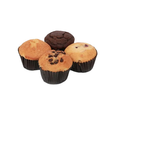 गोल स्वादिष्ट और मीठा स्वाद वाला सॉफ्ट चॉकलेट टॉपिंग फ्रेश मफिन केक कप