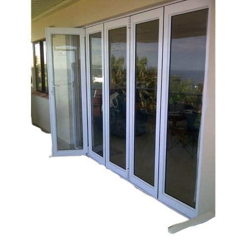 7X2 Feet 20 Mm Thick Plain Rectangular Powder Coated Sliding Glass Door Application: Office