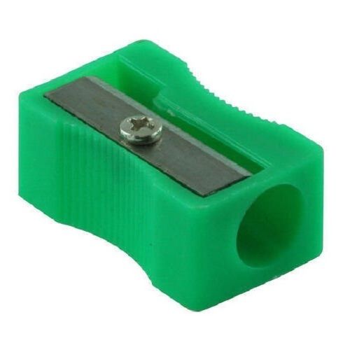 Stainless Steel Blade And Plastic Body Rectangular Pencil Sharpener