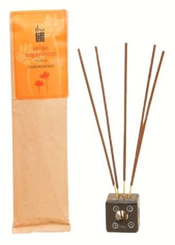 7 Inches Aromatic Sandal Incense Sticks With Holder