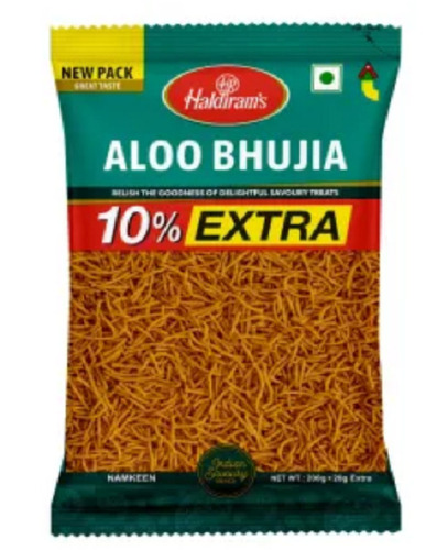 200 ग्राम नमकीन और मसालेदार स्वाद वाला तला हुआ आलू भुजिया नमकीन