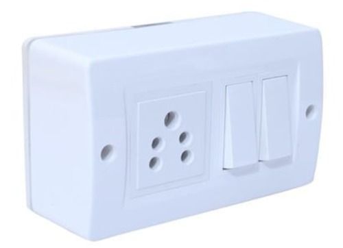 White Plastic Modular Pvc Multi-Socket Electric Switch Board For Home