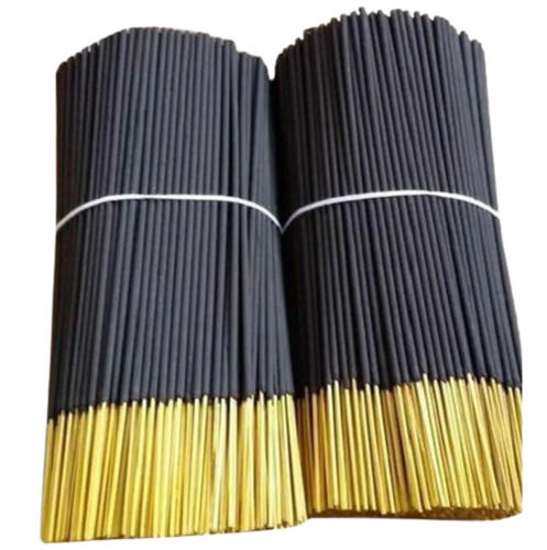 Black 8 Inch Long 20 Minutes Burning Time Aromatic Round Incense Sticks