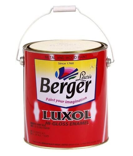 Berger Luxol Hi Gloss Metal & Wood Paint BLACK 200 ML For Wooden