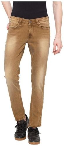 Slim Fit Casual Wear Anti Wrinkle Plain Dyed Skinny Cotton Jeans For Men'S Age Group: >16 Years