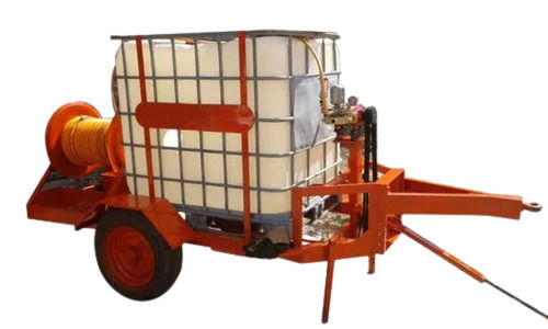 Orange 1000 Liter Tank 35 Horsepower Mild Steel Body Manual Tractor Mounted Sprayer