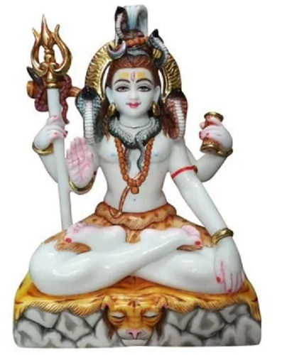 Durable Shiva Handmade Decorative Polymarble Figurine Medium Statue Home Decor Idol