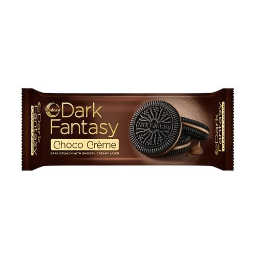 Crispy And Crunchy Sweet Dark Fantasy Chocolate Biscuits Packaging: Bag