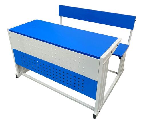 Powder Coated 2 Seat Desk and Bench