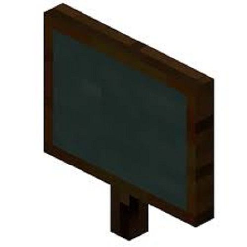 Black 8 X 4 Feet Porcelain Enamel Rectangle Shape Chalkboard Size: 3 Inch