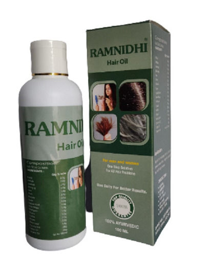 Stainless Steel Easy To Apply Boost Hair Growth Ramnidhi Ayurvedic Herbal Hair Oil (100Ml)