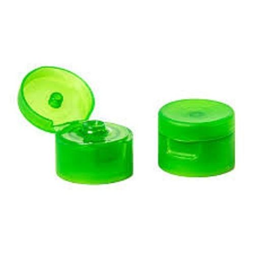 22 Mm Size Worm Embossed Green Plastic Flip Top Cap