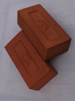 Machine Made Bricks for Construction Purpose - Clay Material, Solid Porosity, Rectangular Shape, Red Color | High Strength Design for Longevity