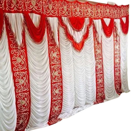 Strong Thin Designer Red and White Tent for Weddings