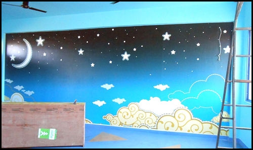 Any Color School Wall Painting Design Service