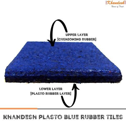 Reactangular Shock Absorbing10mm Plasto Rubber Tiles