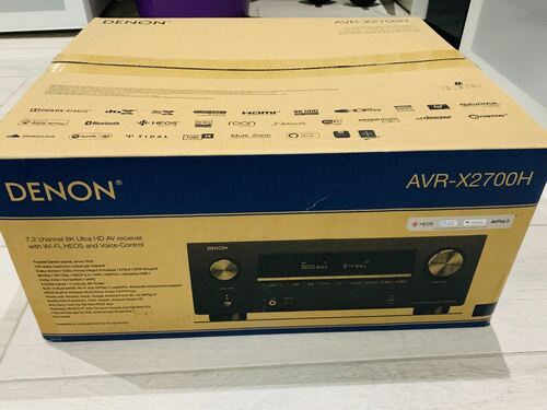 Denon AVR-X2700H (2020 Model) 7.2ch 8K AV Receiver with 3D Audio, Voice Control and HEOS Built-in (AVRX2700H)