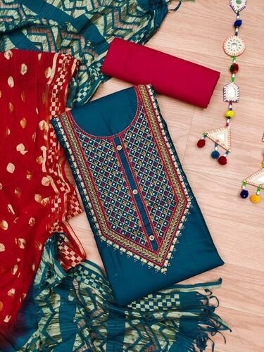 Buy Dress Material For Gilrs Tapheta Silk Mirror work Patiyala Dress  Material/Salwar Suit (FZ_40006_Mirror Work Dress) - at Best Price Best  Indian Collection Saree - Gia Designer