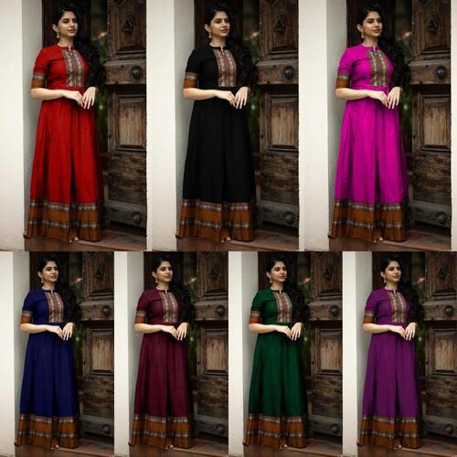 Women Elegant Cotton Stylish Neck Pattern Kurtis Gender: Unisex