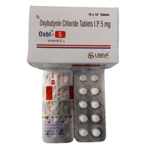 Oxybutinin Choride Tablets I.P. 5 Mg 10x10 Tablets Blister Pack