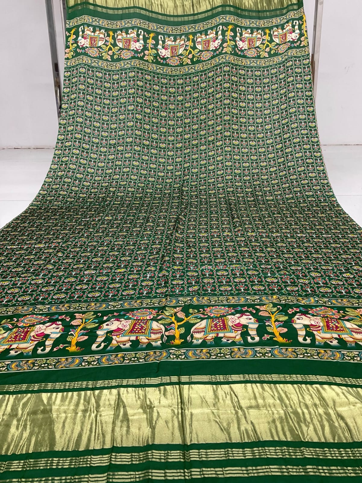 Cotton Dupatta - 2.2 M Super-Soft White Fabric, Embroidered Design, No-Fade and Washable Features
