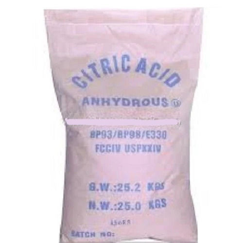 99 % Pure Soluble In Water Odorless Powder Form Citric Acid Anhydrous Boiling Point: 310 C