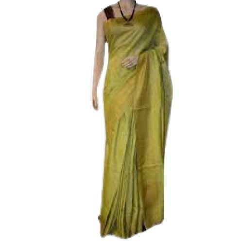 Ladies Plain Casual Wear Handloom Silk Saree