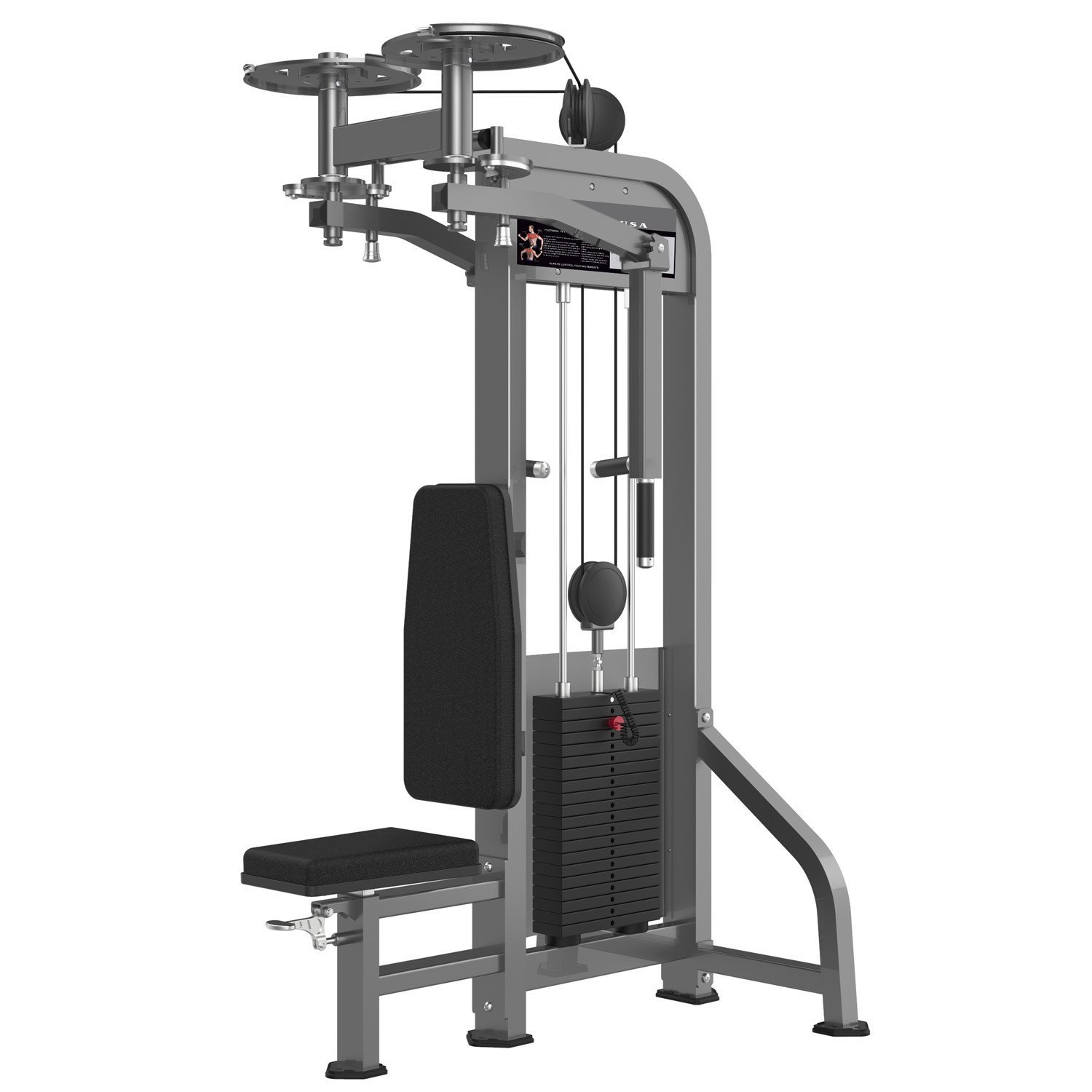 Mild Steel Manual Adjustable Full Butterfly Gym Machine For Chest Application: Tone Up Muscle
