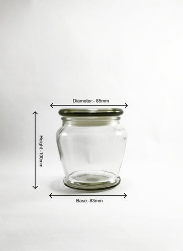 Color and Transparent 500ml Vacuum Glass Jar