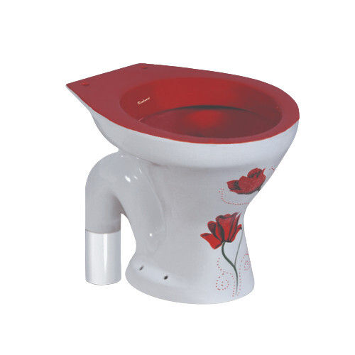 White Floor Mounted European Western Toilet