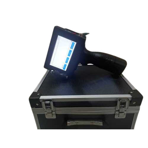 Handheld Inkjet Printer - Compact Lightweight Black Device | Ideal for MRP, PFD, EXP, Batch No Printing on Various Surfaces