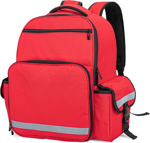 Nylon Large Backpack Medical First Aid Kit Storage Bags Free From Harmful Chemicals