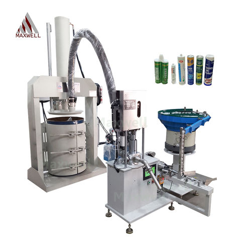 White Semi Automatic Cartridge Silicone Sealant Filling Packing Machine