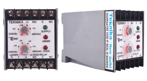 Under Plus Over Voltage Relay For Industrial Applications Use