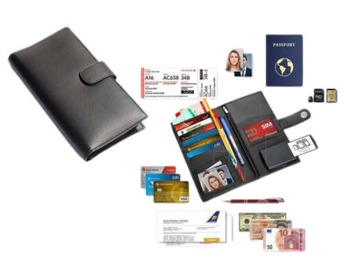 Passport Case With Sim Card Safe Case & Sim Card Jackets (Xl) (Long Design)