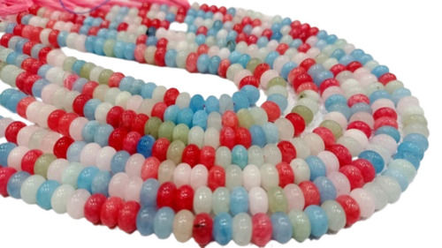 Pink 8Mm Natural Multi Aquamarine Quartz Beads