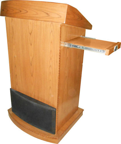 Wooden Podium With In-Built Pa System (Sp-504) No Assembly Required