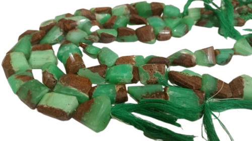 12mm to 20mm Natural Chrysoprase Nugget Shape Briolette Tumbled Beads