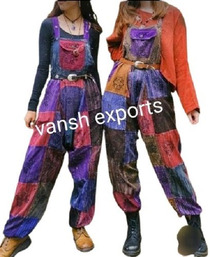 Ladies Dyed Patchwork Jumpsuits Bust Size: 42