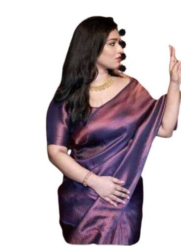 Various Sizes Are Available Polyester Saree