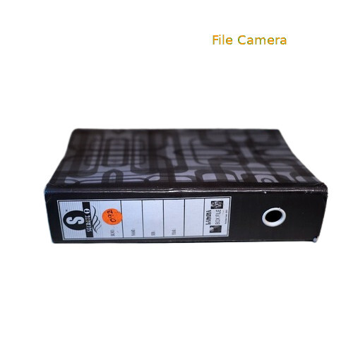 Cardboard File Spy Camera - Color: Black