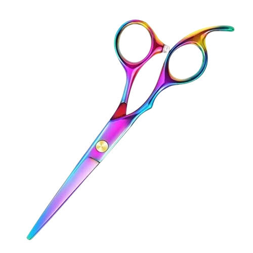 Hard Multicolor Stainless Steel Barber Scissors