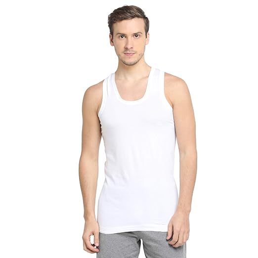 Mens Cotton Vest - Single Piece Pack, 10 Pc Brand Box Pack | Super Fine Cotton, Breathable and Soft, Eco-Friendly Dyeing, Comfortable Fit