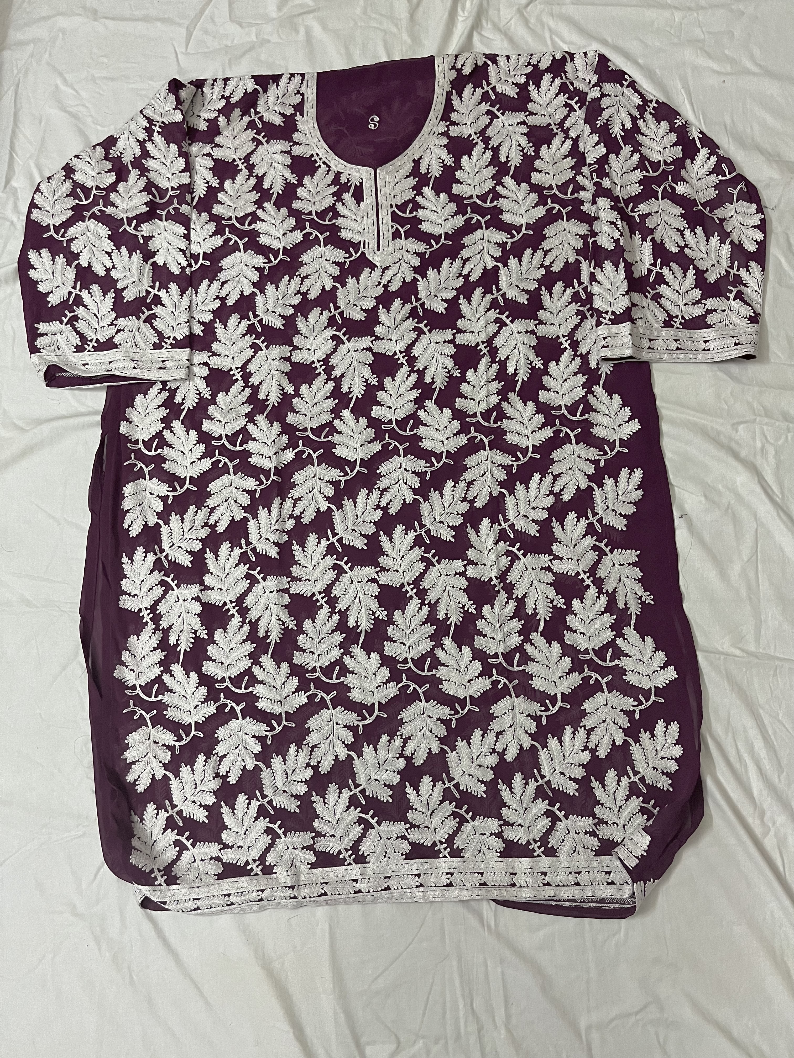 Kashmiri Semi-Stitched Kurtis - Color: Assorted