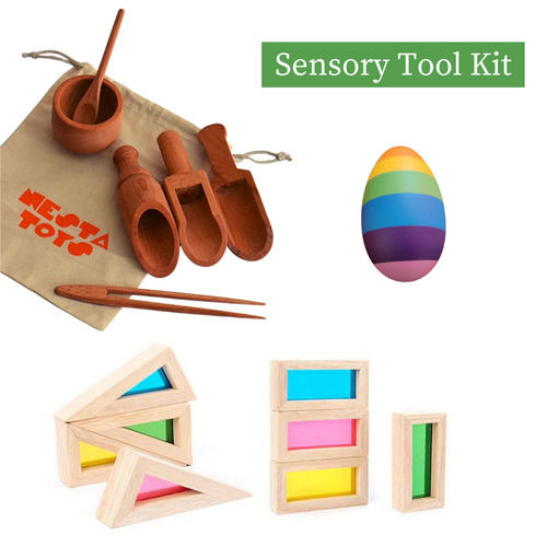 Nesta Sensory Combo Wooden Blocks Toys