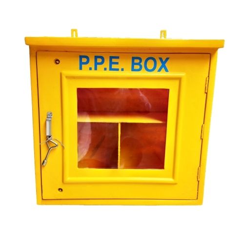 Yellow Rectangular FRP PPE Box