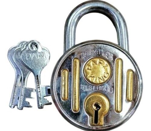 8 Levers 65mm Safety Polished Finish Stainless Steel Padlock