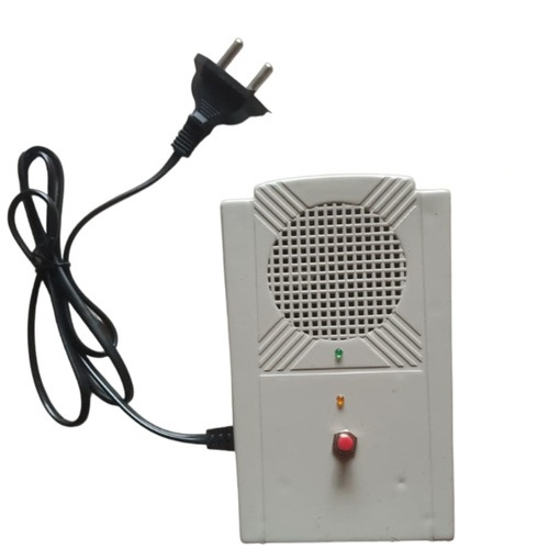 AC Power Failure Alarm - Plastic Material, Ivory Color, 12 Volt Voltage | Dual Tone Alert, Continuous & Intermittent Noise, Power Resumption Indicator, 85 dB Sound Level, Includes 9V Battery & Push Button